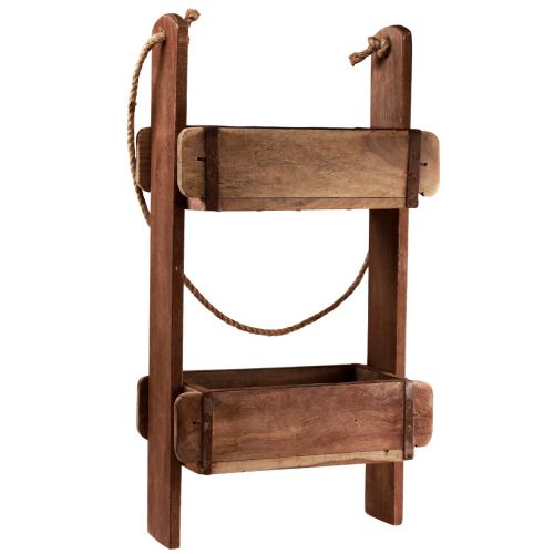 Floristik24 Jardinière en bois forme brique boîte en bois panier suspendu H60cm