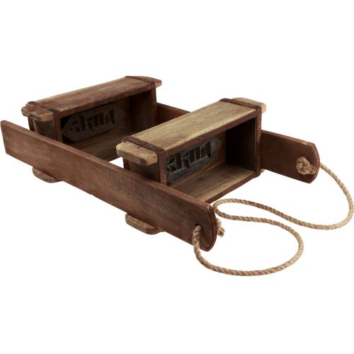 Floristik24 Jardinière en bois forme brique boîte en bois panier suspendu H60cm