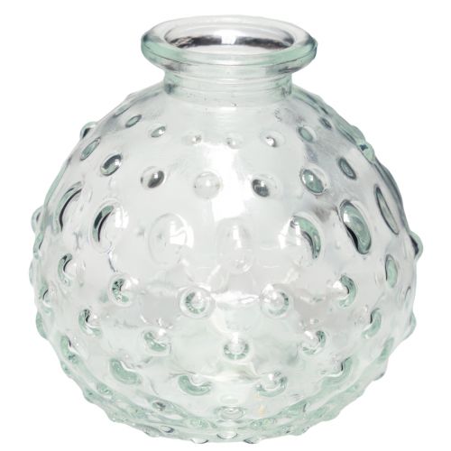 Floristik24 Petit vase en verre vase boule vase clair Ø8,5cm H8cm