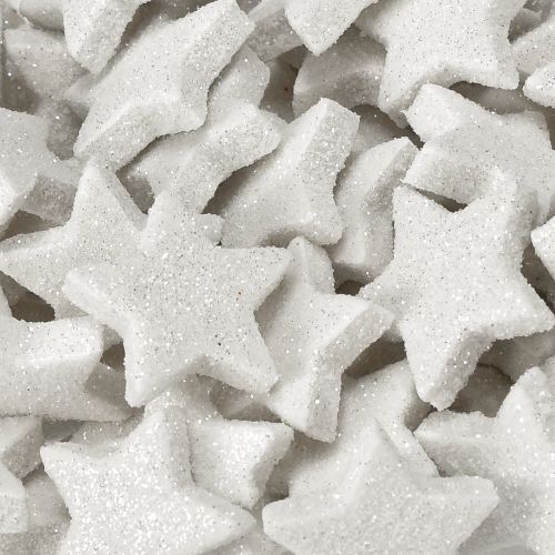 Article Étoiles dispersées avec crème pailletée 2,5 cm 96 pièces