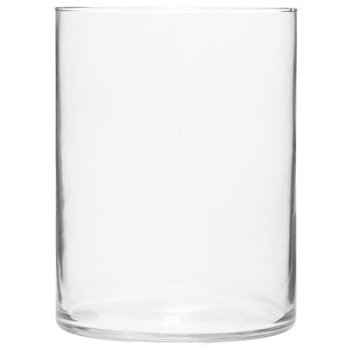 Floristik24 Vase en verre grand cylindre en verre vase à fleurs en verre Ø15cm H20cm