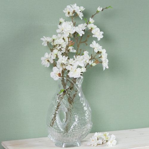 Article Vase en verre en forme de poisson décoratif pour une décoration harmonieuse, 24,5 cm