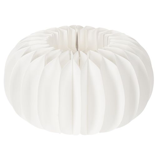 Anneaux en papier alvéolé en forme de citrouille, ronds, de grande taille (24 cm), pour fleurs séchées et décorations d'automne (lot de 4).