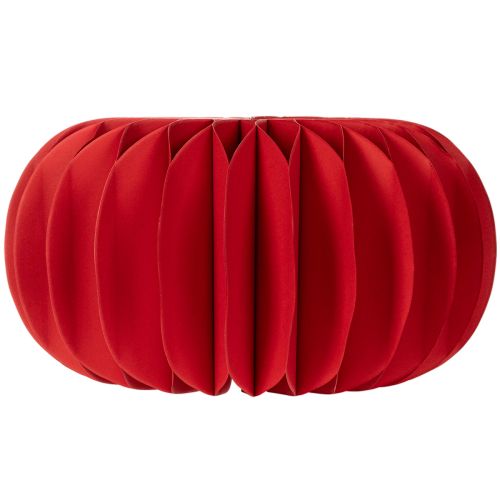 Décoration de table moderne ronde en papier alvéolé, citrouille, 24 cm, lot de 4 | Floristik24.be