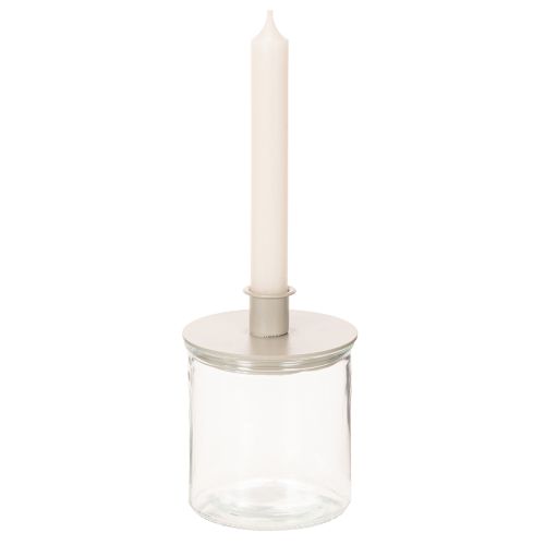 Vase cylindrique en verre transparent et polyvalent, 10 cm, lot de 3. | Floristik24.be