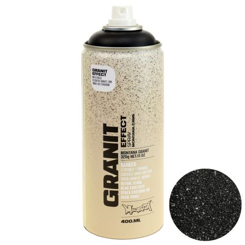 Peinture spray effet spray peinture granit Montana Black 400ml