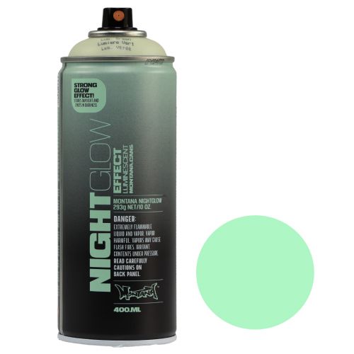 Floristik24 Bombe de peinture fluorescente Nightglow Green 400ml