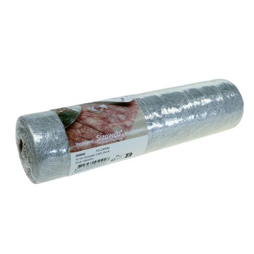 Article Déco polaire Sizoweb chemin de table argent 30cm 25m