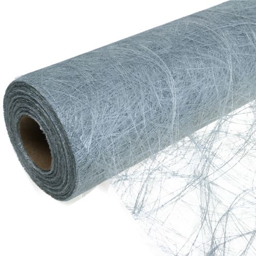 Déco polaire Sizoweb chemin de table argent 30cm 25m