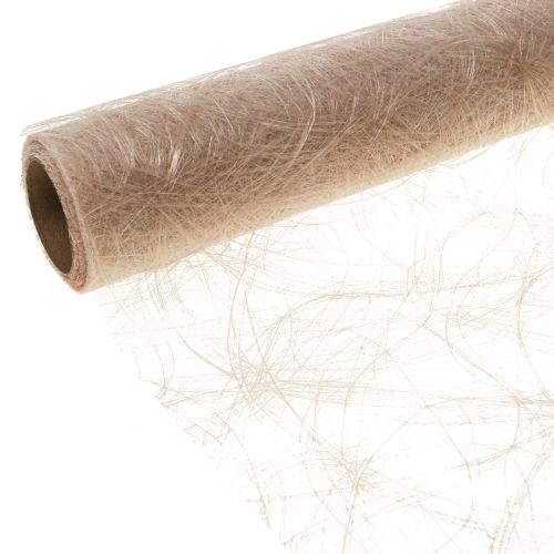 Déco polaire Sizoweb chemin de table beige 30cm 5m