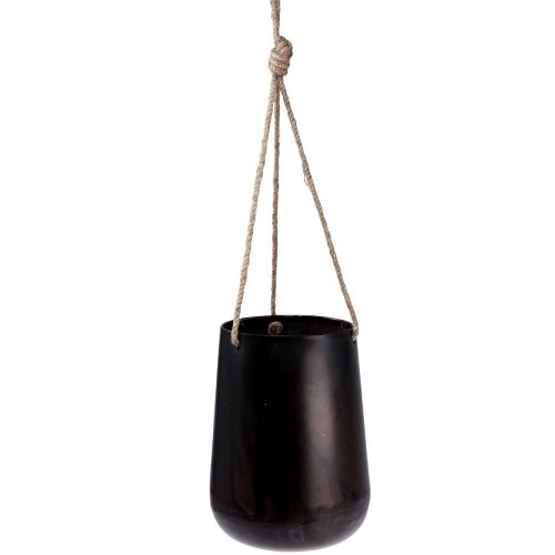 Floristik24 Panier suspendu pot de fleur en métal à suspendre marron 22/20/16,5cm lot de 3