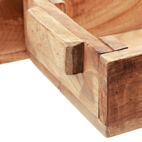 Article Boîte à planter jardinière en bois 48,5/40,5/32,5 cm lot de 3