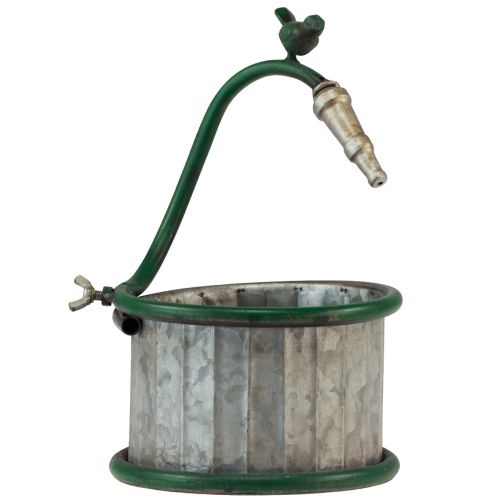 Article Jardinière métal baril de pluie oiseau décoration balcon Ø15,5cm
