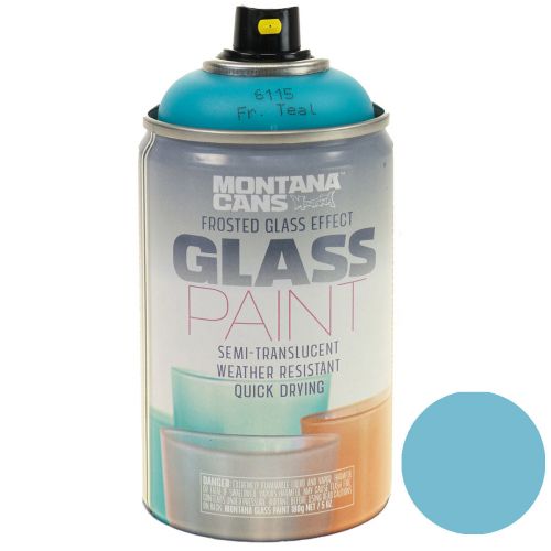 Floristik24 Spray de peinture pour verre effet spray peinture verre turquoise mat 250ml