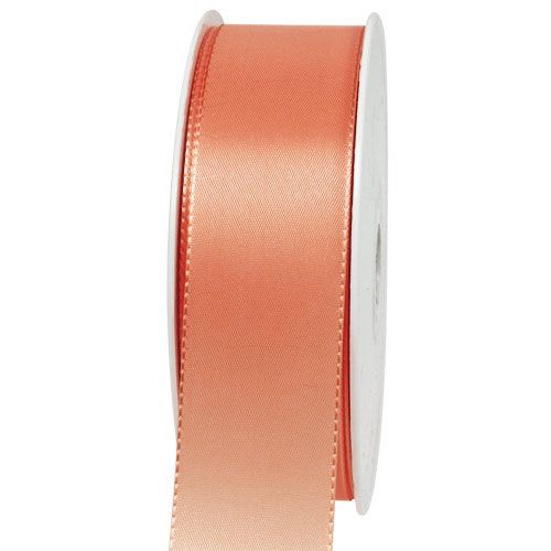 Ruban cadeau et décoration 40 mm x 50 m Abricot