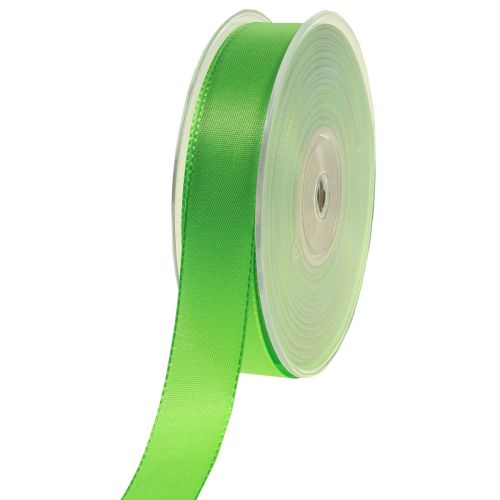 Floristik24 Ruban cadeau et décoration vert pomme 25mm 50m