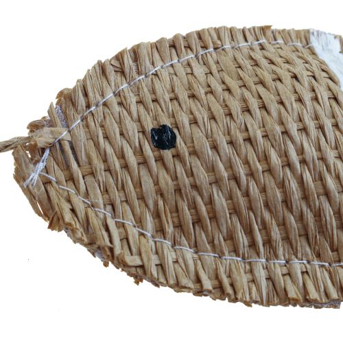 Article Décoration à suspendre déco poisson à suspendre décoration maritime rayée 14,5×6cm