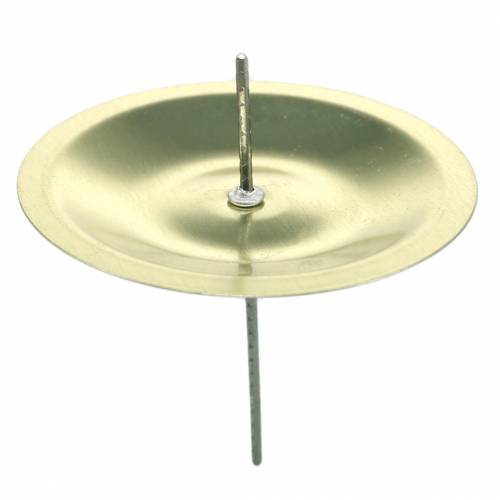 Floristik24 Bougeoir avec épine dorée Ø5cm 36 pcs