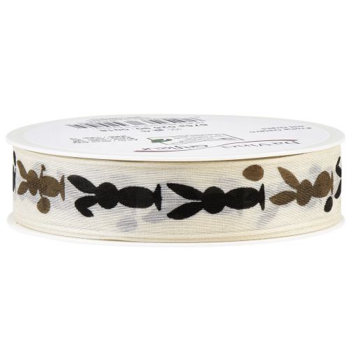 Article Ruban cadeau Ruban de Pâques avec fil 25mm 18m