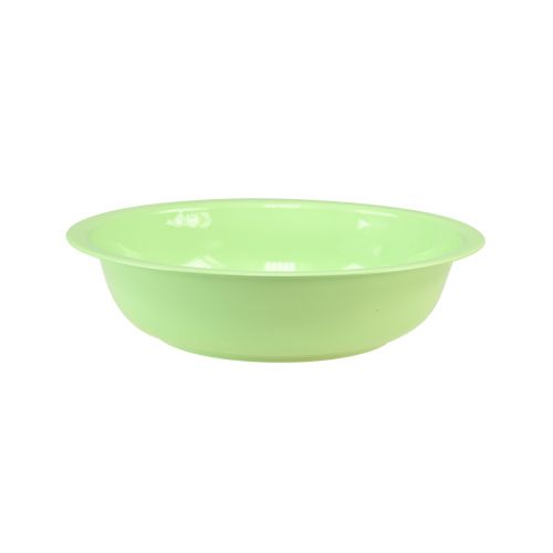 Article Bol décoratif en métal aspect émail vert citron 25cm