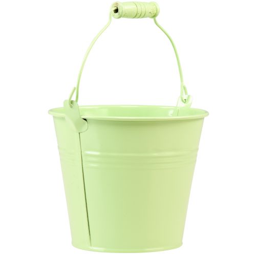 Article Seau avec anse jardinière métal pastel Ø14cm H12cm 6pcs