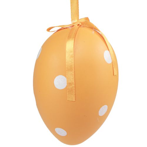 Article Oeufs de Pâques suspendus oeufs en plastique à pois 8x11,5cm 6pcs