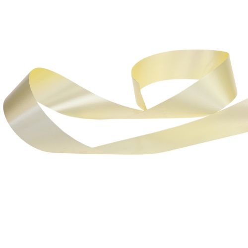 Article Ruban à volants ruban cadeau noeud ruban jaune clair 50mm 100m
