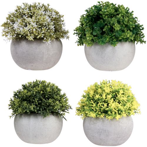 Article Plantes artificielles Buis artificiel 12,5cmר12cm 4pcs