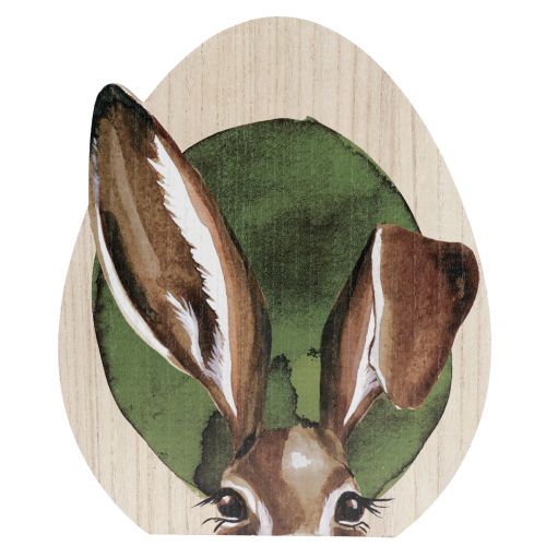 Article Décoration de Pâques lapins en bois décoration couleur naturelle 33cm×45cm