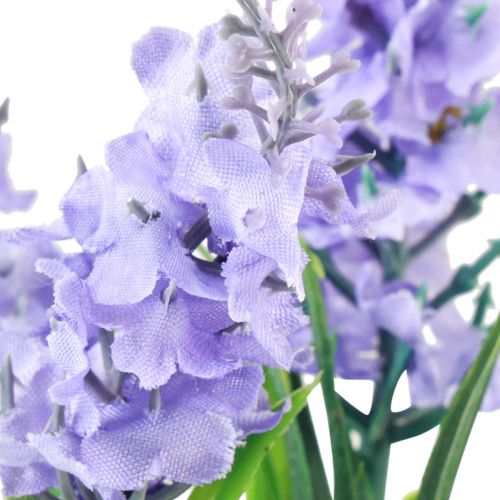 Floristik24 Jacinthe artificielle en pot jonc de mer bleu violet 16/17cm 2pcs