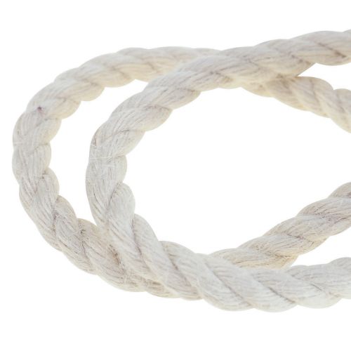 Article Ruban de jute cordon de jute cordon décoration jute blanc crème Ø7mm 5m