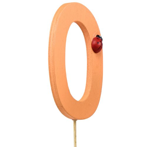 Article Bouchons numérotés anniversaire 0 bouchons fleurs bois 27,5cm 16 pcs