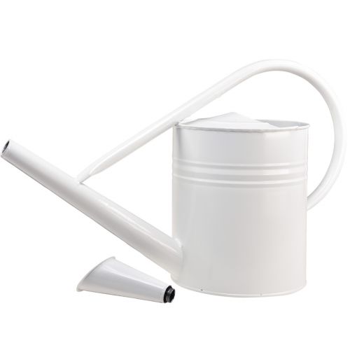 Floristik24 Arrosoir décoratif en métal décoratif blanc 67cm 1 pièce