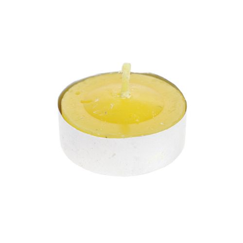 Floristik24 Bougie parfumée bougie citronnelle, bougies chauffe-plat citronnelle Ø3.5cm H1.5cm 6 pièces
