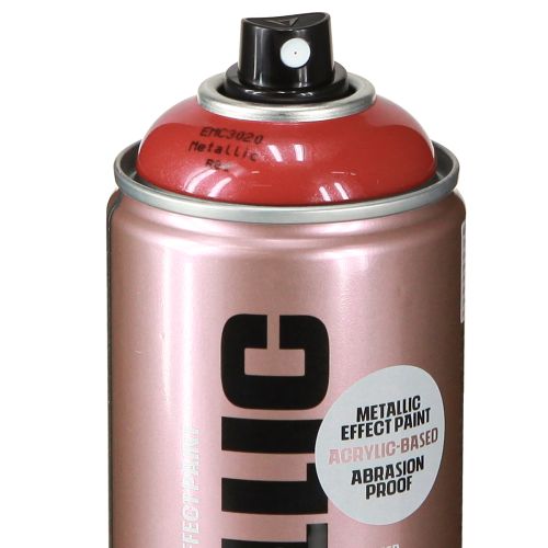 Article Spray acrylique métallisé rouge Montana Cans effet spray 400 ml