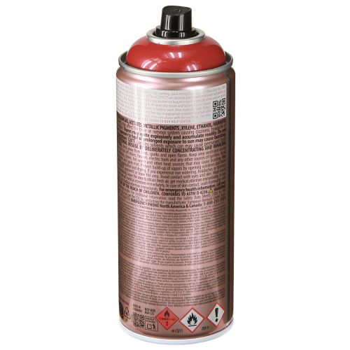 Article Spray acrylique métallisé rouge Montana Cans effet spray 400 ml
