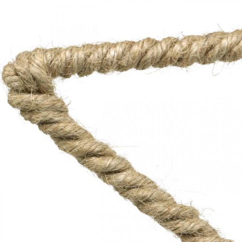 Article Décoration de l'Avent, étoile de décoration de Noël, étoile décorative jute L15,5 cm 8 pièces