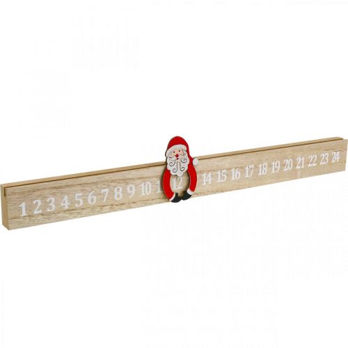 Floristik24 Calendrier de l&#39;avent bois bande de l&#39;avent déco avènement 48.5cm 3pcs