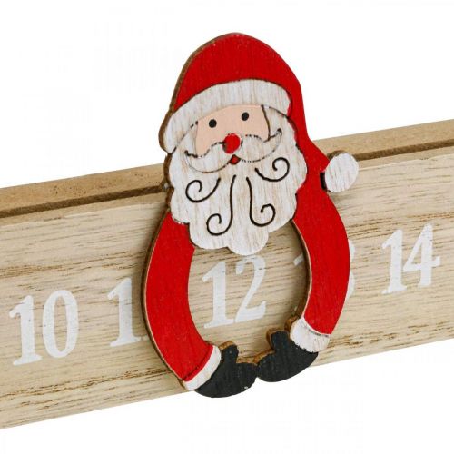 Floristik24 Calendrier de l'avent bois bande de l'avent déco avènement 48.5cm 3pcs