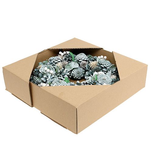 Couronne de l'Avent avec cônes vert Ø35cm | Floristik24.be