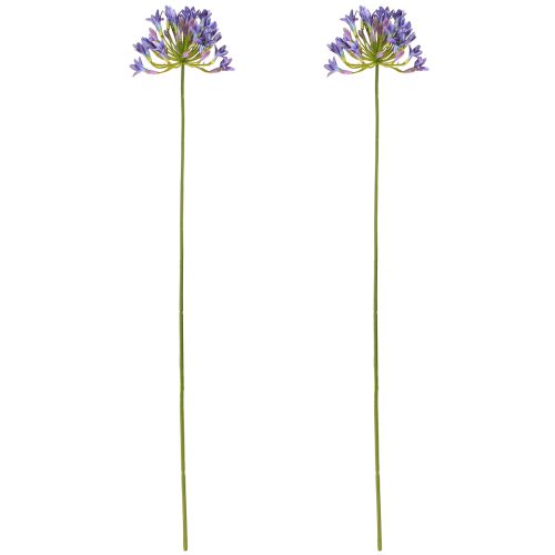 Article Agapanthe Lys Africain Fleurs Artificielles Violet L75cm 2pcs