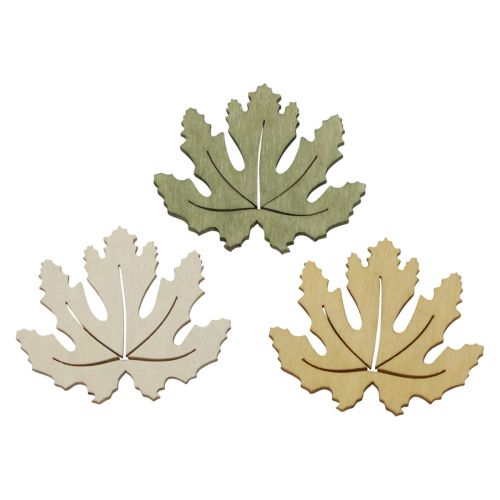 Floristik24 Décoration de table automne décoration dispersée décoration en bois feuille d&#39;érable 4cm 72 pcs