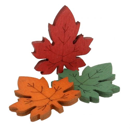 Feuille d'érable à parsemer divers coloris 3,5 cm 72 p.