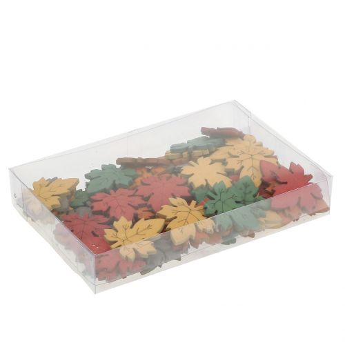 Floristik24 Feuille d&#39;érable colorée à saupoudrer 3,5 cm 72 pcs