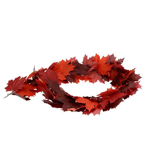 Floristik24 Guirlande d’érable rouge-orange 170cm