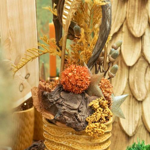 Floristik24 Oignon décoratif Allium artificiel orange 70cm 3pcs