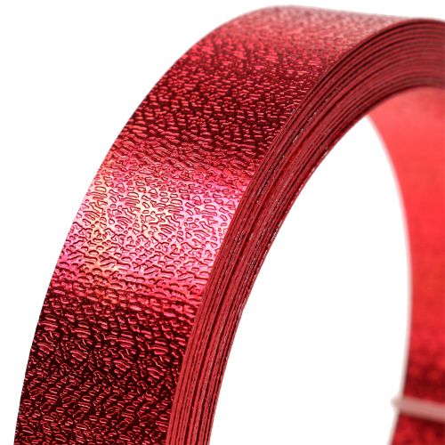 Article Ruban aluminium fil plat rouge 20mm 5m