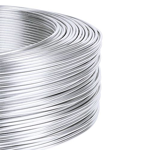 Floristik24 Fil aluminium 1mm 500g argent
