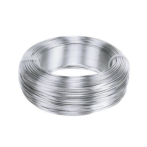 Floristik24 Fil aluminium 1mm 500g argent