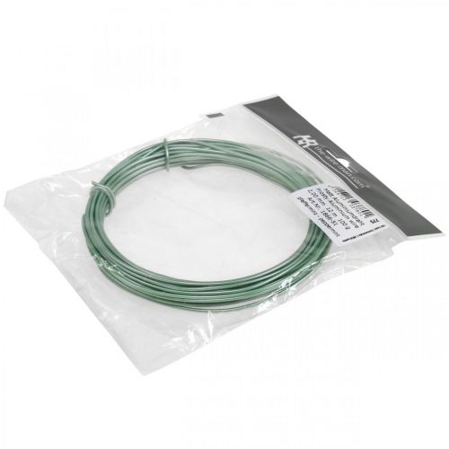 Floristik24 Fil Aluminium Ø2mm Vert Mat 100g 12m
